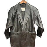 Harajuku Mother Black Leather Coat