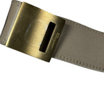 Ferragamo Gancini Wide Leather Cuff Bracelet