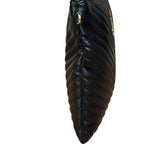 YSL Black Quilted Leather Cassandre Matelasse Pouch