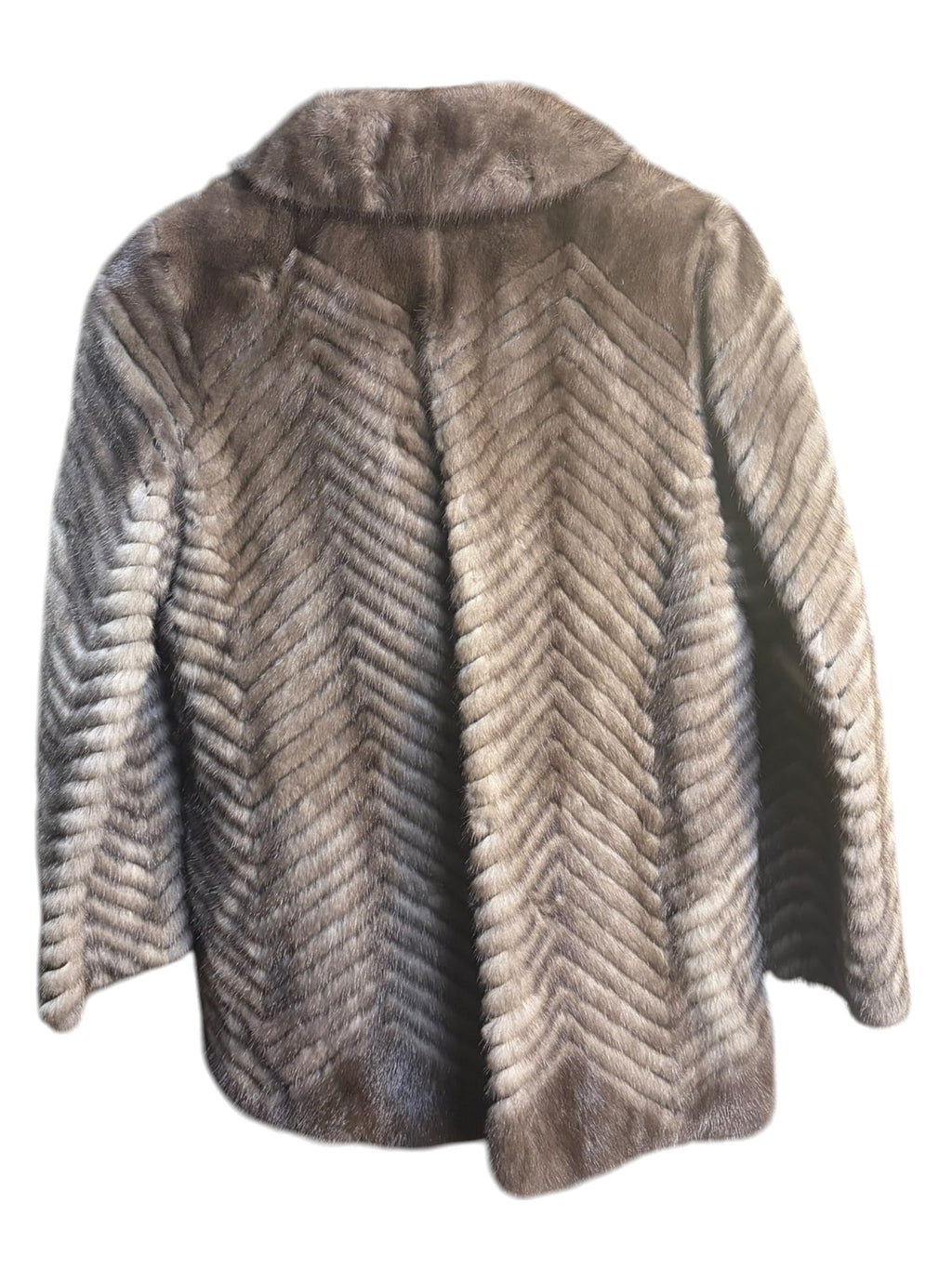 Vintage Emba Chevron Iris Mink Fur Coat