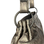 Bottega Veneta Metallic Pleated Shoulder Bag