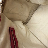 Gucci Beige/Red Leather GG Joy Boston Two-Way Bag