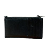 Yves Saint Laurent Black Leather Card Holder Wallet