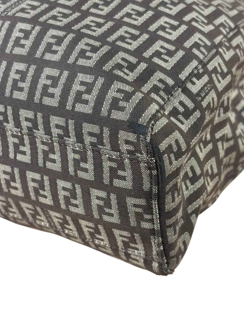 Fendi Brown Zucchino Canvas Mini Tote