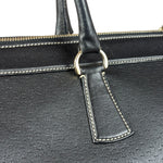 Salvatore Ferragamo Vintage Black Pebbled Leather Tote Bag