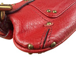 Chloe Red Leather Mini Paddington Pochette