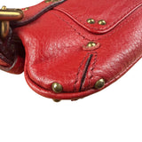 Chloe Red Leather Mini Paddington Pochette