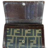 Fendi Zucca Monogram Canvas Trifold Wallet