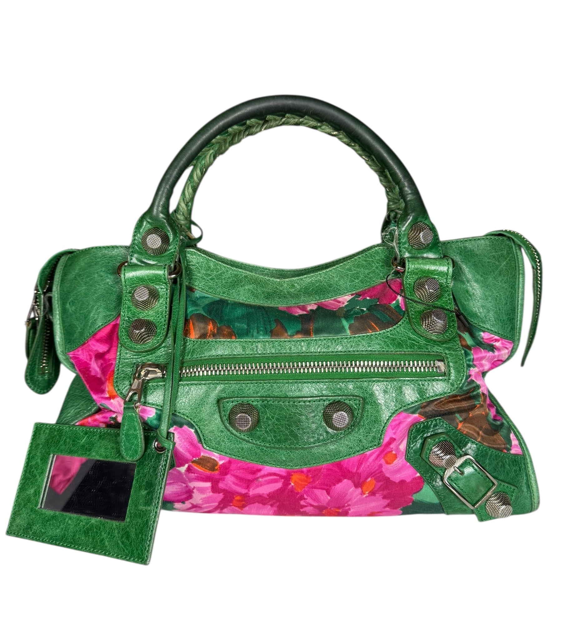 Balenicaga Floral Print Le City Bag