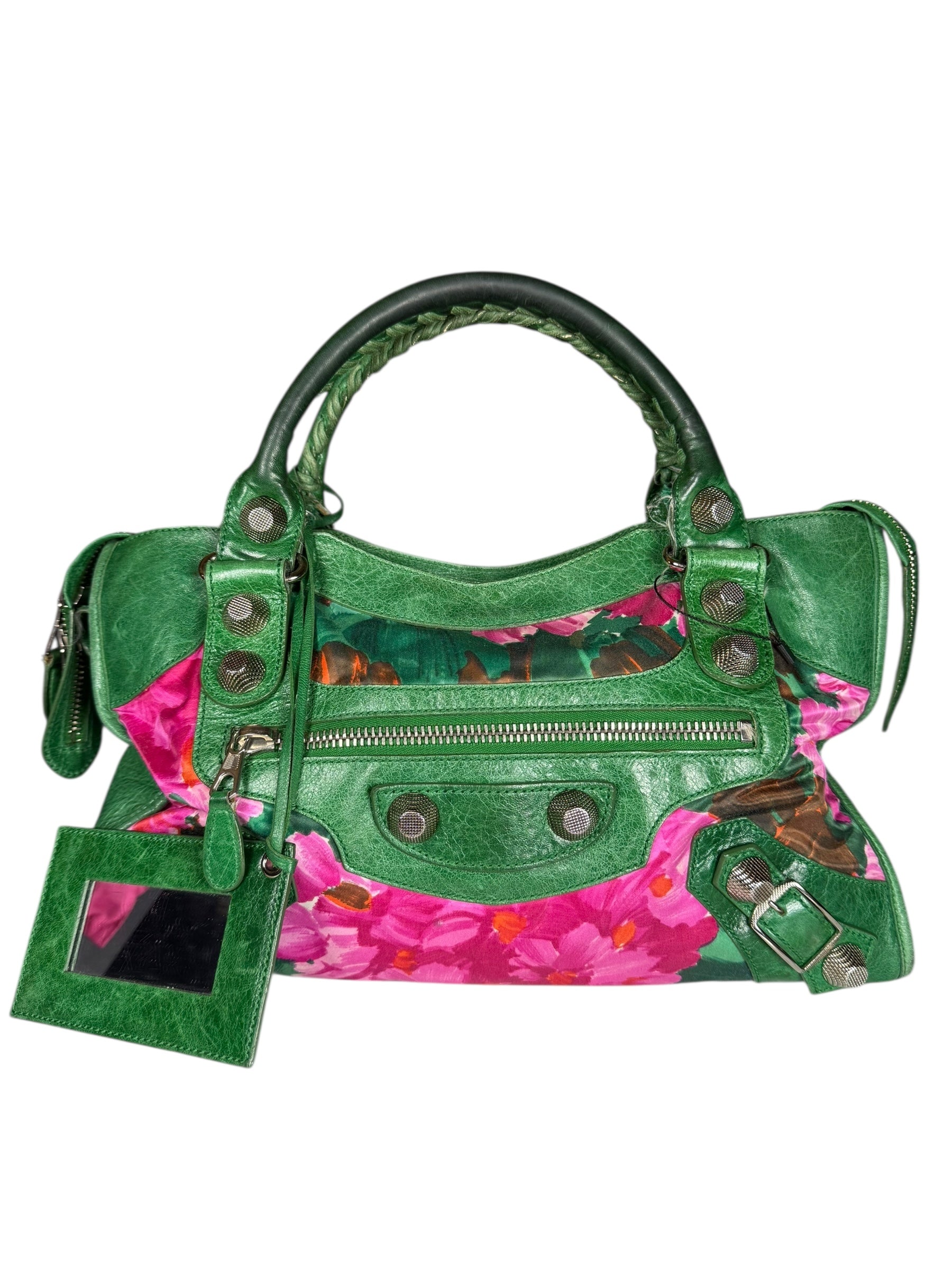 Balenicaga Floral Print Le City Bag