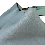 Hermes Blue Leather Picotin Lock 18 Bucket Bag