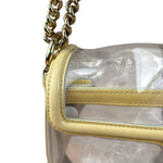 Chanel Yellow Clear PVC Classic Chain Flap Bag 2012
