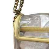 Chanel Yellow Clear PVC Classic Chain Flap Bag 2012