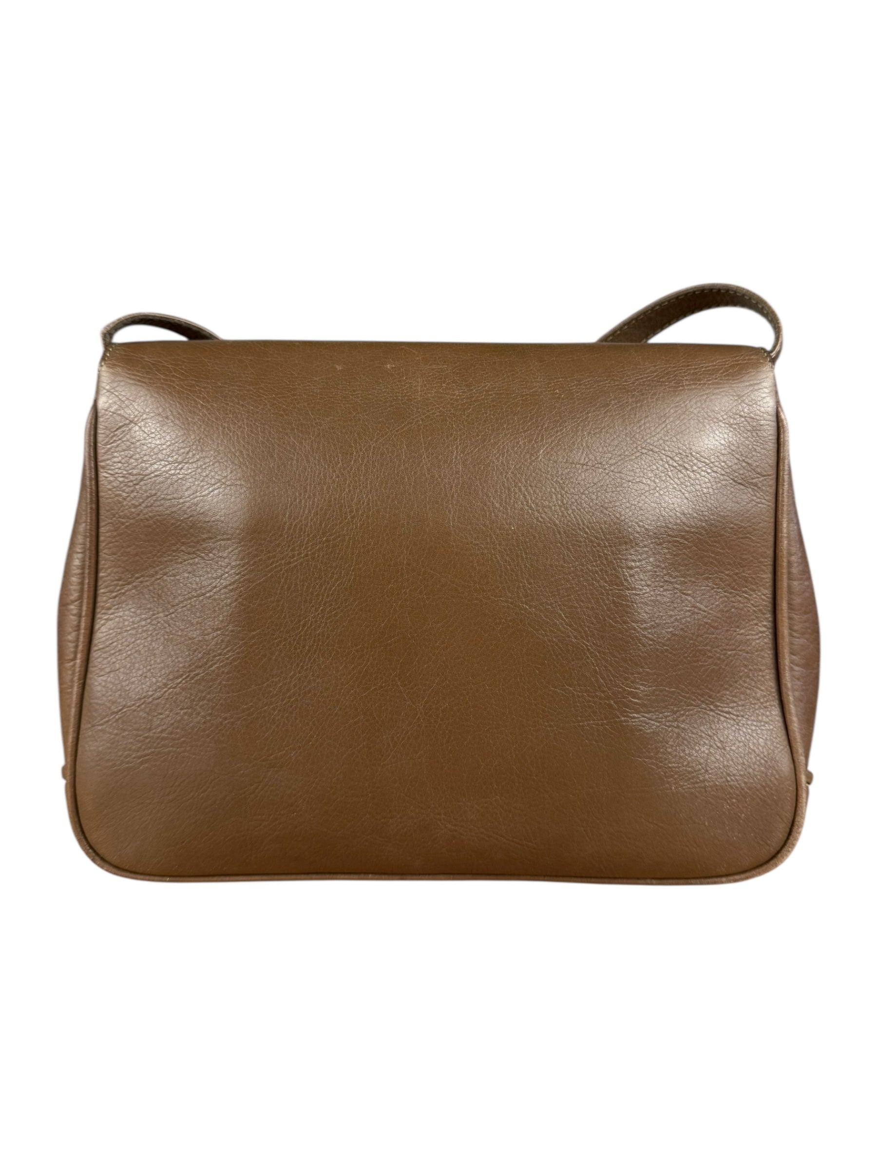 Celine Vintage Brown Leather Crossbody