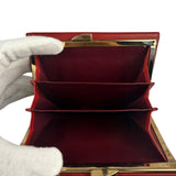 Givenchy Vintage Red Leather Trifold Wallet