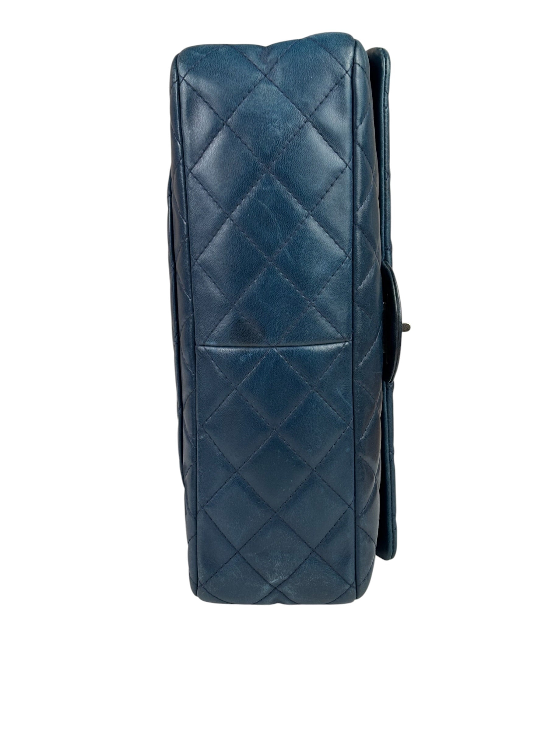 Chanel Blue Reissue 225 Double Flap Bag 1991