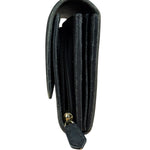 Vivienne Westwood Black Leather Emblem Long Wallet