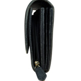 Vivienne Westwood Black Leather Emblem Long Wallet