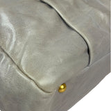 Miu Miu Vintage Pale Grey Vitello Leather Two-Way Bag