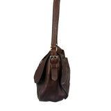 Prada Vintage Brown Leather Cervo Antik Messenger Bag