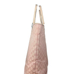 Gucci Vintage Pink Canvas Large Tote Bag