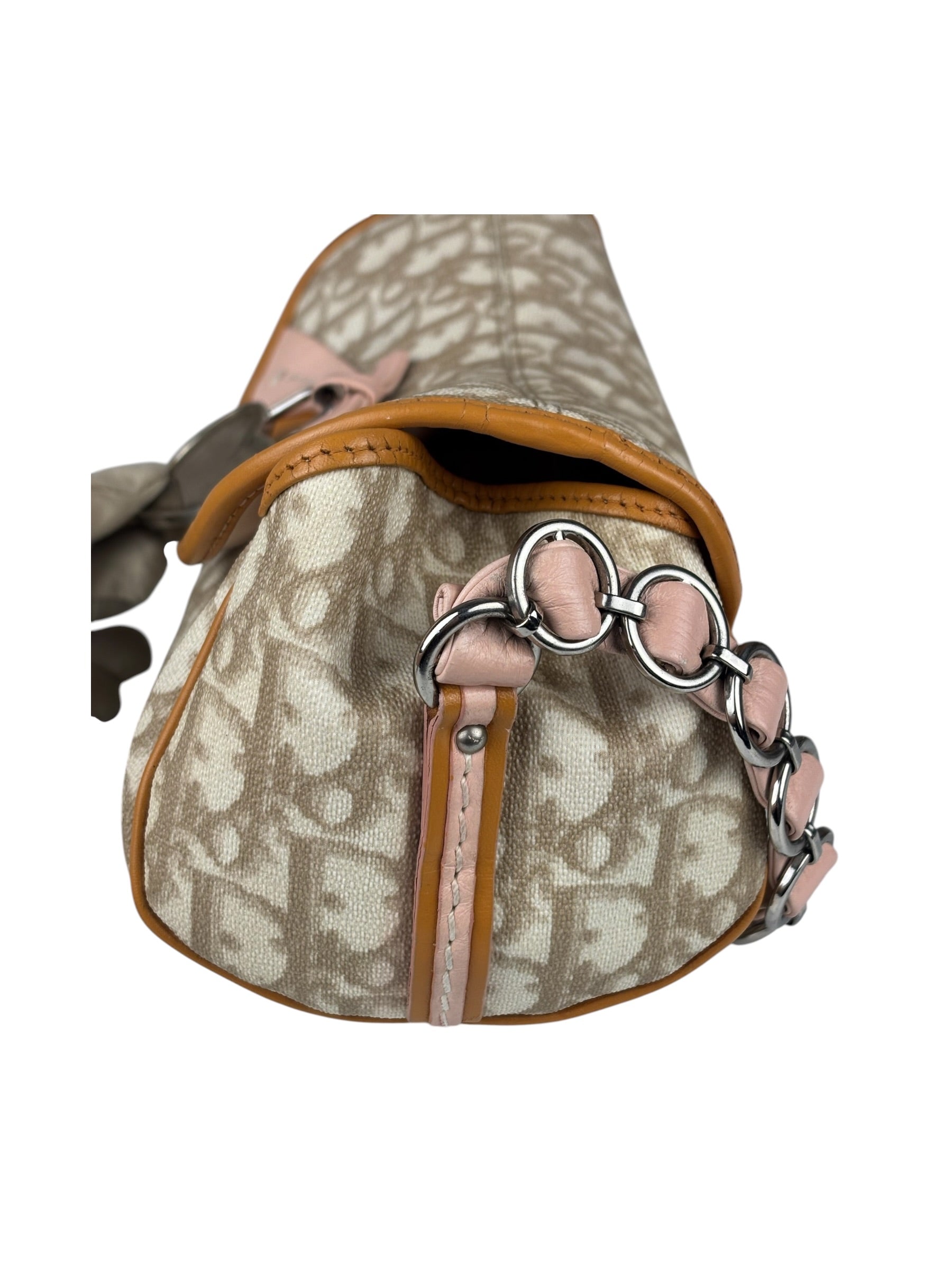 Christian Dior Leather Trotter Romantique Flap Shoulder Bag
