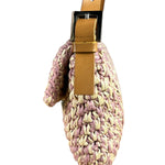 Fendi Raffia Crochet Baguette