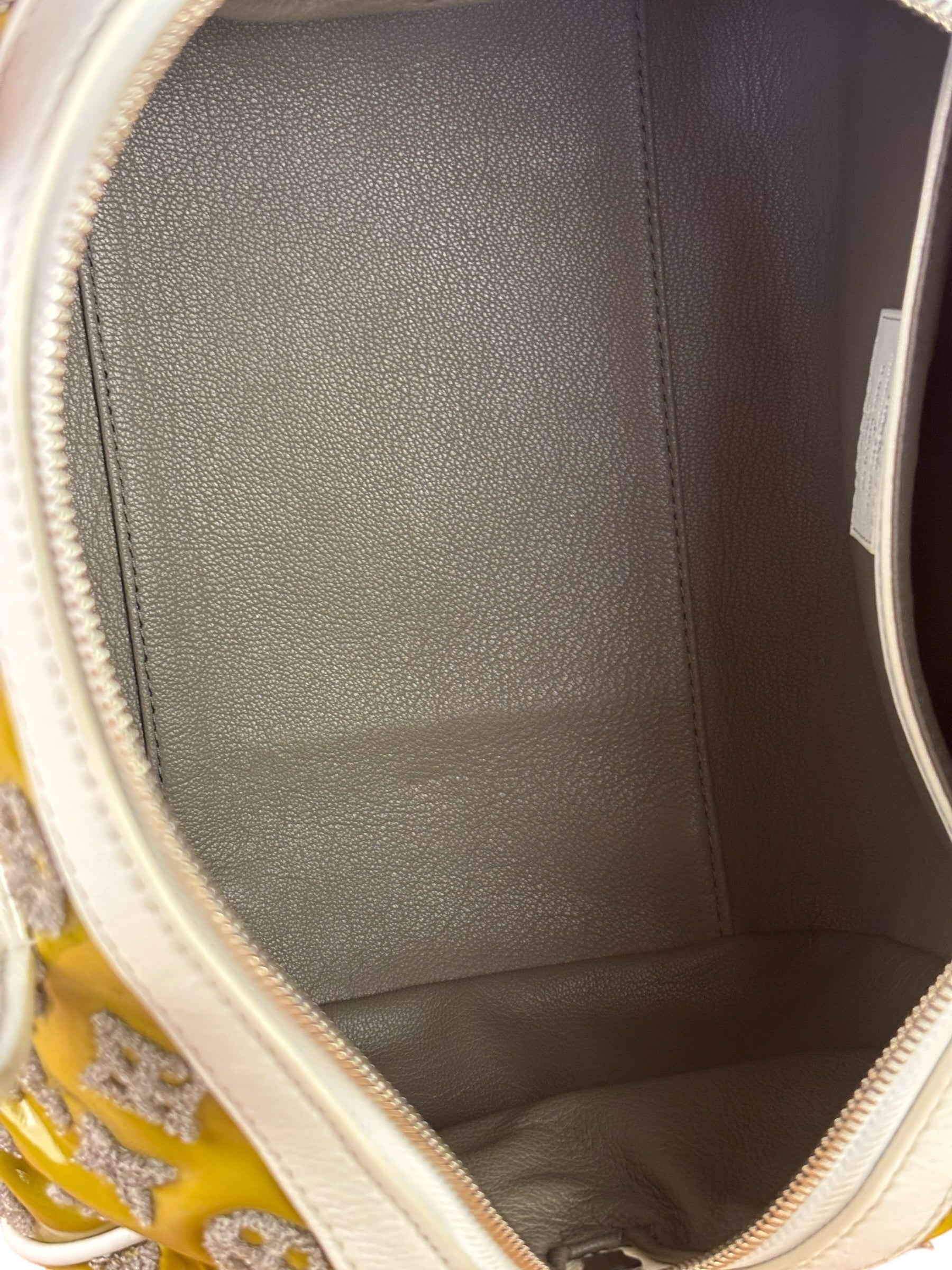 Louis Vuitton Yellow Monogram Bouclettes Speedy Round Handbag Spring 2012