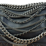 Chanel Black Enchained Boy Bag 2013