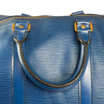 Louis Vuitton Blue Epi Leather Keepall 45