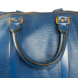 Louis Vuitton Blue Epi Leather Keepall 45