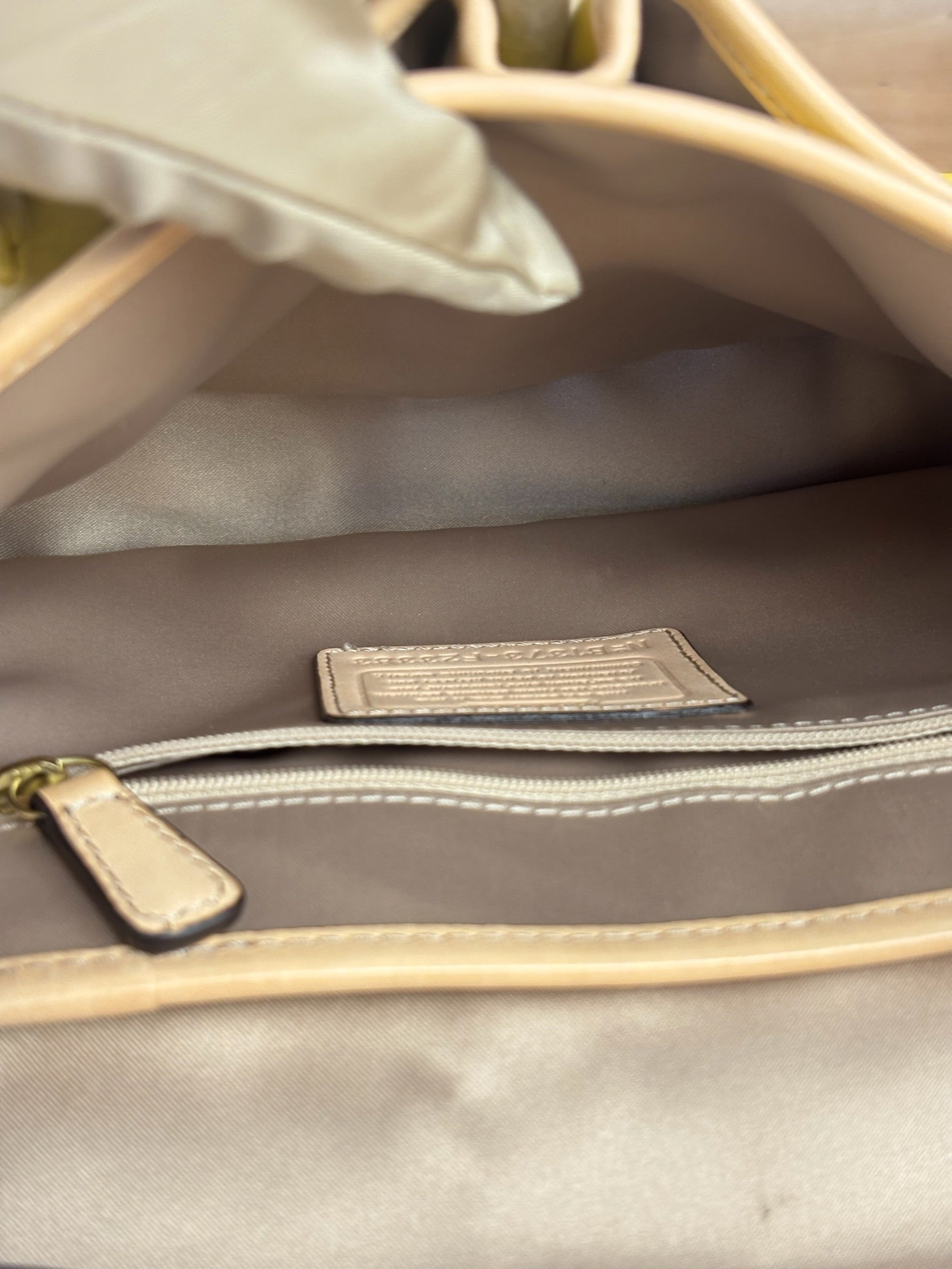 Coach Park Tricolor Leather Flap Crossbody Bag