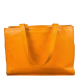 Chanel Vintage Orange Caviar Leather Tote 1989