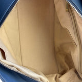 Chanel Blue Quilted Calfskin Iridescent Bowling Bag 2011