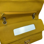 Chanel Crocodile Quilted Jersey Flap Shoulder Bag 2006