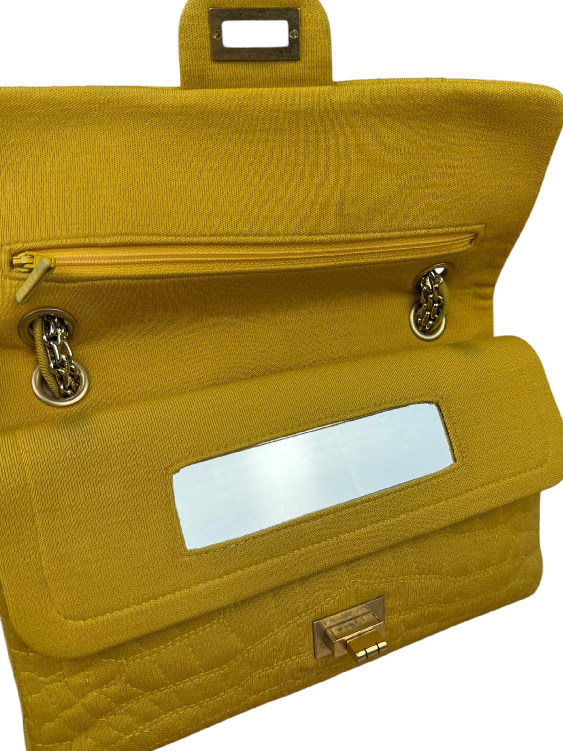 Chanel Crocodile Quilted Jersey Flap Shoulder Bag 2006