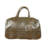 Fendi Vintage Zucchino PVC Boston Bag