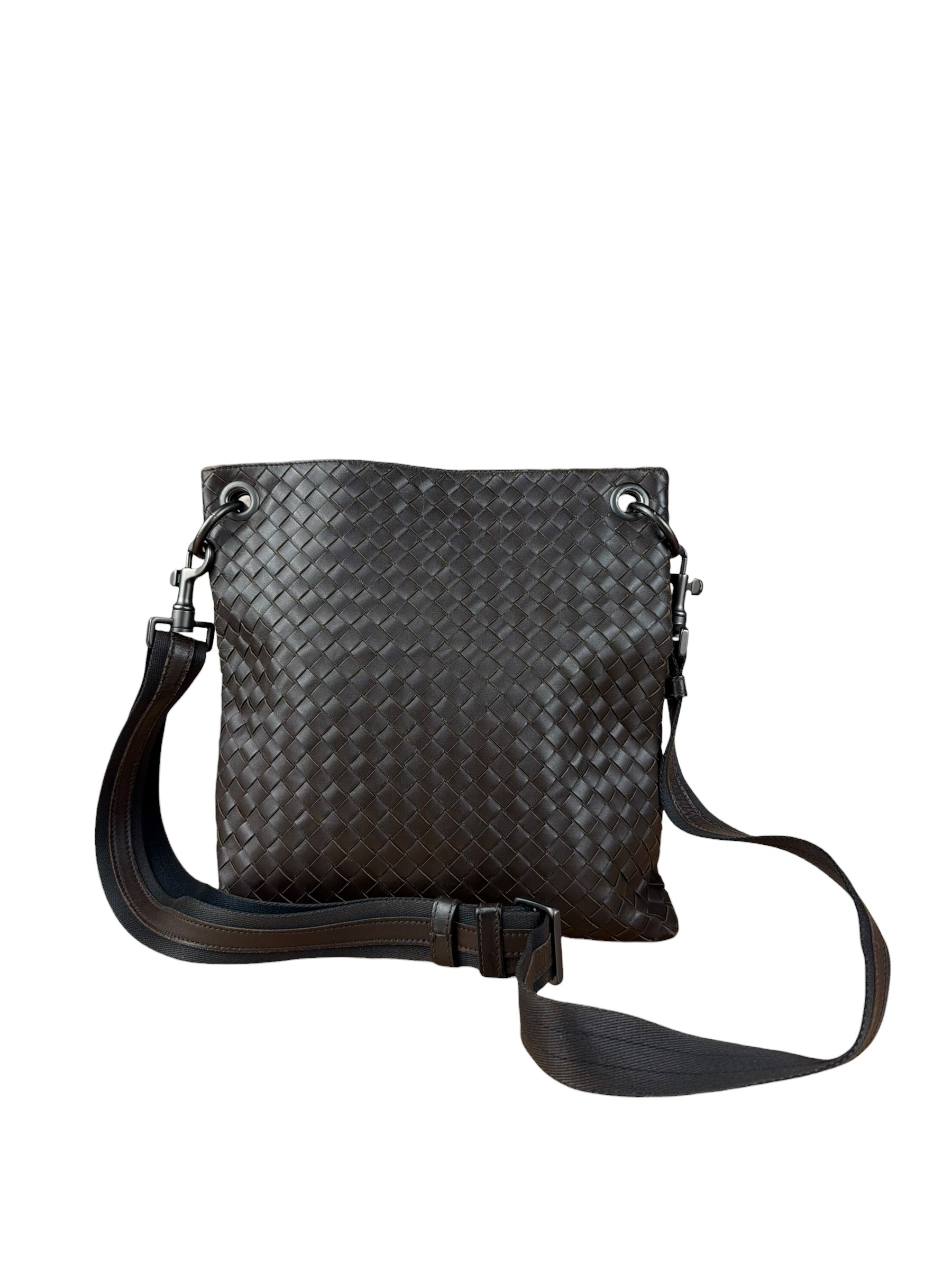 Bottega Veneta Brown Intrecciato Shoulder Bag