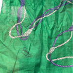Gucci Green Cotton Rope & Anchor Scarf