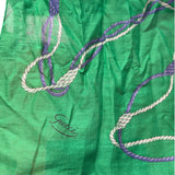 Gucci Green Cotton Rope & Anchor Scarf