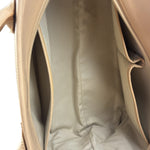Burberry Multi-Color Leather Trim Striped Canvas Tote Bag