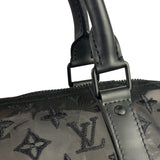 Louis Vuitton x Virgil Abloh Black Leather Trim Monogram Keepall 50