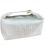 Dior Beauty White Canvas Mini Pouch
