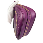 Gucci Vintage Purple Leather Small Snaffle Bit Shoulder Bag