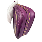 Gucci Vintage Purple Leather Small Snaffle Bit Shoulder Bag