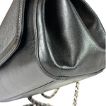 Chanel Black Leather Mademoiselle Accordion Flap Bag 2000