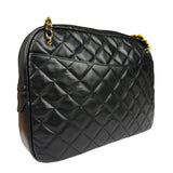 Chanel Black Quilted Lambskin Camera Bag 1989