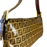 Fendi FF Sequin PVC Coated Canvas Baguette