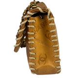 Chanel Brown Leather Western Embossed CC Flap Bag