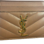 Yves Saint Laurent Dusty Rose Leather Cassandre Cardholder